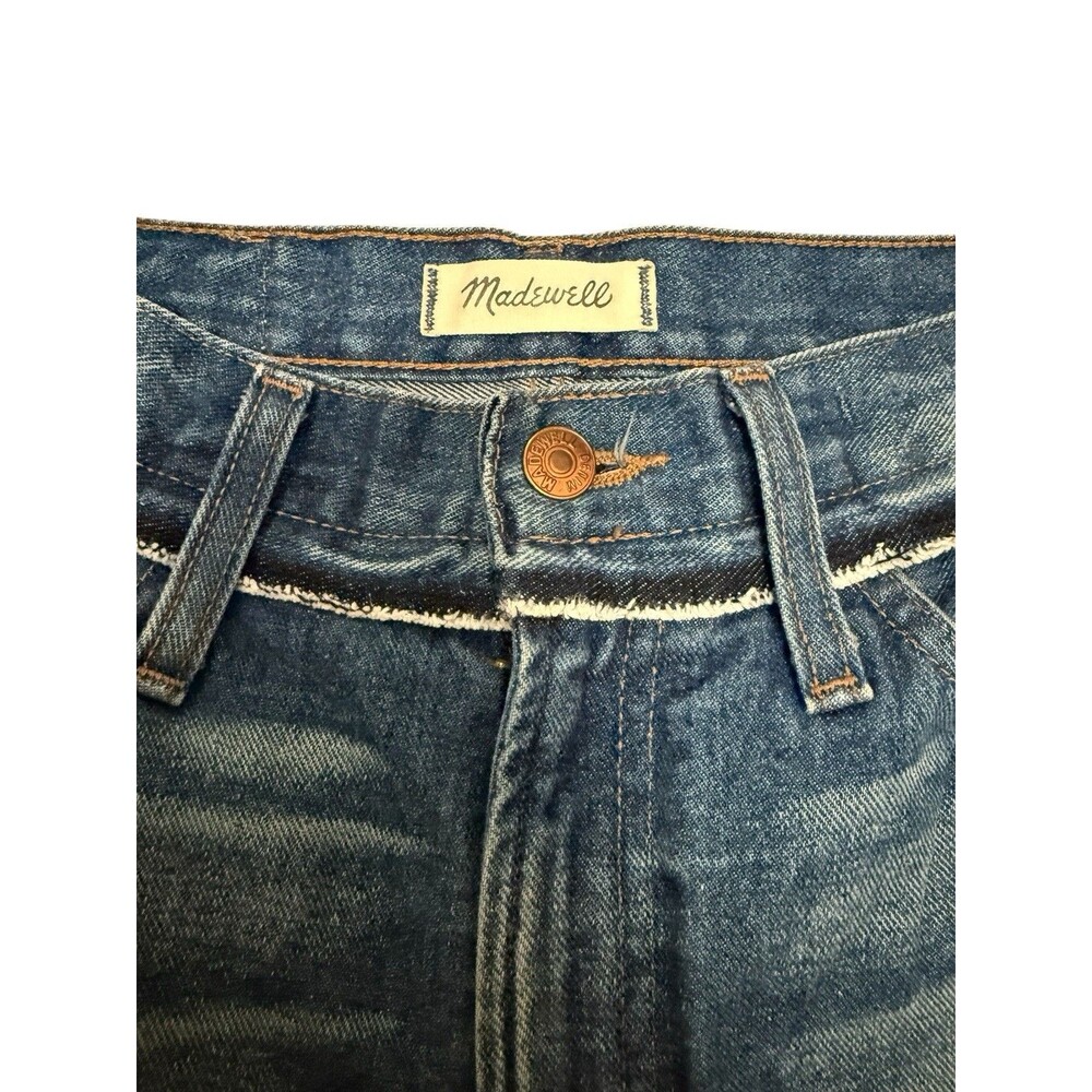 Madewell Retro Crop Bootcut Jeans Women’s 28 Knee-Rip Edition Raw Hem Sold Out - Picture 3 of 10